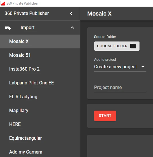 Mosaic51 MosaicX Mosaic 51 Mosaic X Insta360 Pro 2 Labpano Pilot One EE FLIR Ladybug 5+